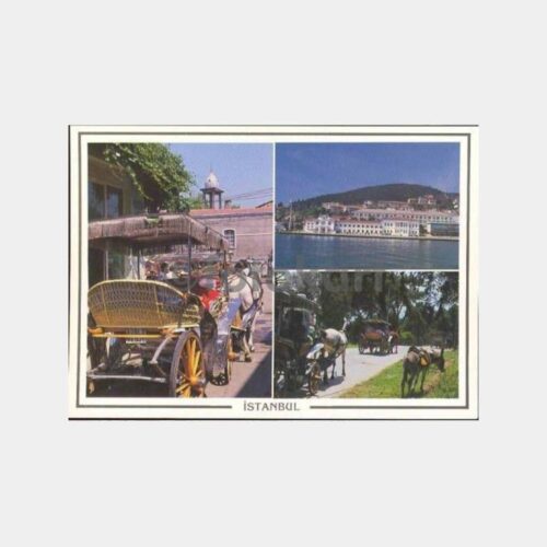 Adalar 3 Farklı Görünüş-Fayton Kartpostal