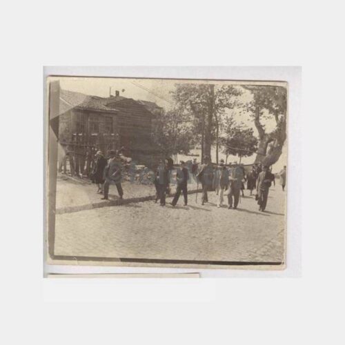 1929 Adalar Önemli Kişiler İskeleden Çıkış Fotoğraf