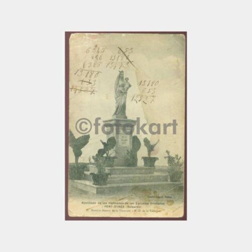 1920 Balear Adaları Palma Anıtı Kartpostal