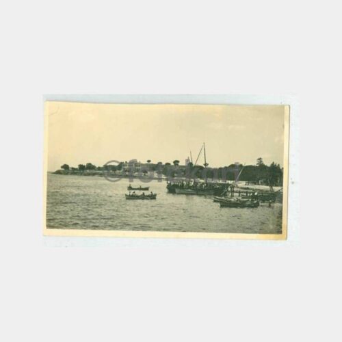 1938 Adalar Motor İskelesi Görünüş Kartpostal