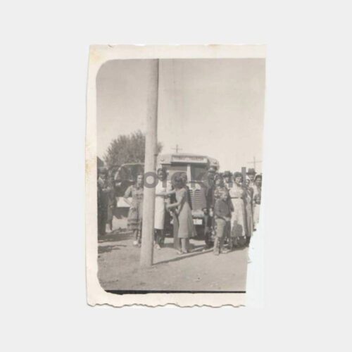 1937 Ağrı Yolcu Otobüsü 2 Adet Fotoğraf - Görsel 2
