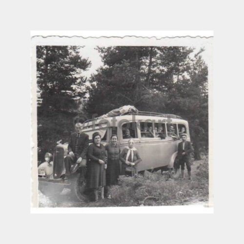 1937 Ağrı Yolcu Otobüsü 2 Adet Fotoğraf