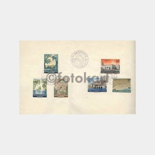 1955 Antalya Turistik-Damga Kağıt Üzerinde FDC