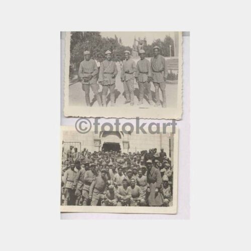 1944 Adana Askerlik Hatırası 2 Adet Fotoğraf