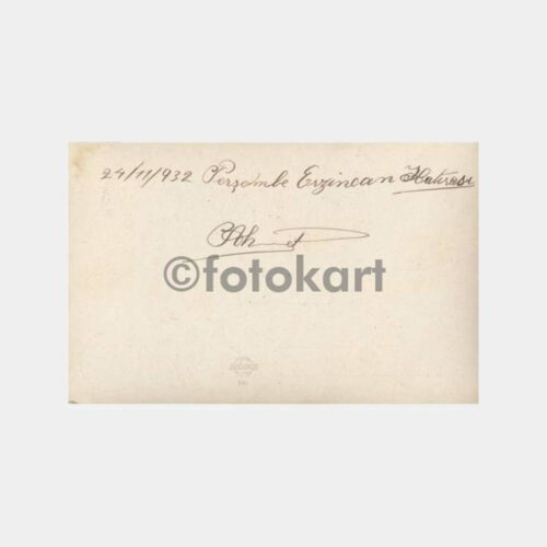 1932 Askeri Öğrenci Erzincan Hatırası Fotoğraf - Görsel 2
