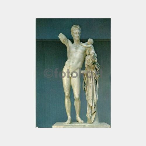 1978 Atina Olimpia Praxiteles Heykeli Kartpostal