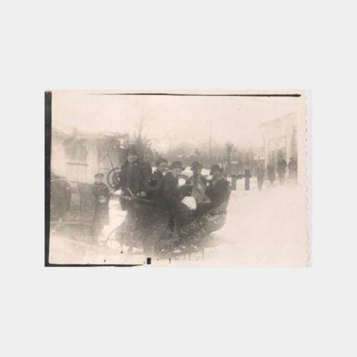 1935 Doğu Anadolu Atlı Kızak Görünüş Fotoğraf