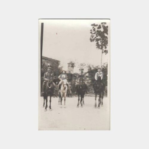 1934 Atlı Süvari Grup Fotoğraf