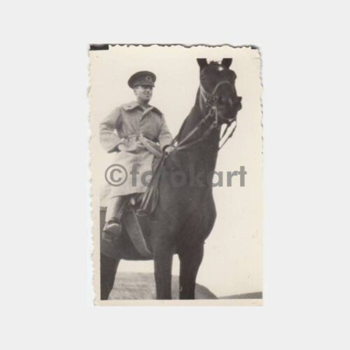 1940 Süvari Atlı Konulu 4 Adet Fotoğraf - Görsel 2