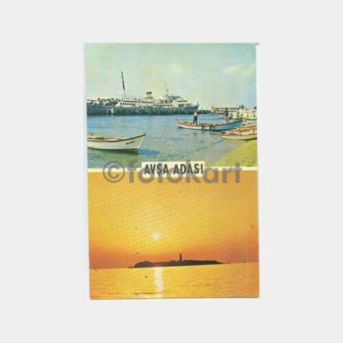 1970 Avşa Adası Muhtelif Görünüş Kartpostal