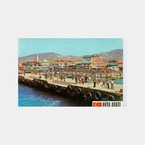 1970 Avşa Adası İskelesi Görünüş Kartpostal