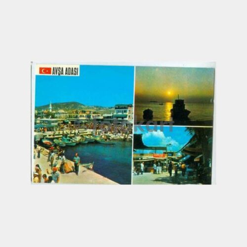 1969 Avşa Adası Görünüş Kartpostal
