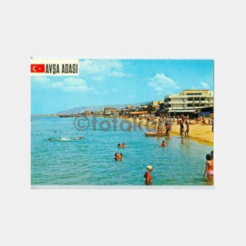 1969 Avşa Adası Sahili Görünüş Kartpostal