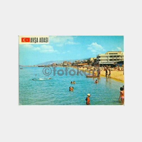 1970 Avşa Adası Sahili Kartpostal