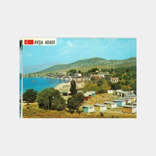 1976 Avşa Adası Görünüş Kartpostal