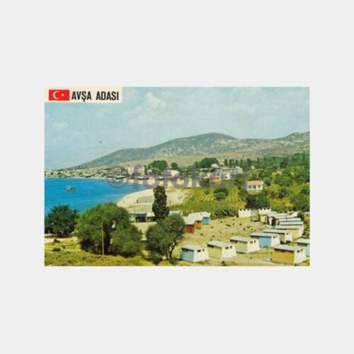 1970 Avşa Adası Genel Görünüş Kartpostal