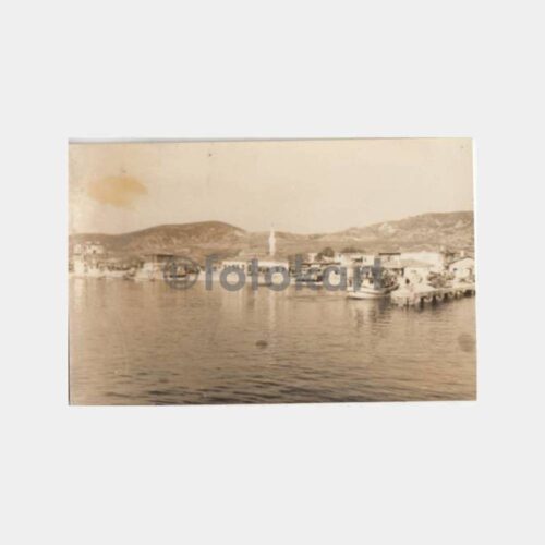 1960 Avşa Adası İskelesi Görünüş Kartpostal