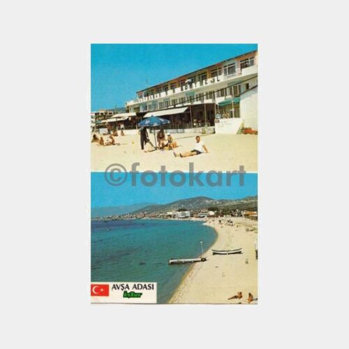 1974 Avşa Adası 2 Görünüş Kartpostal