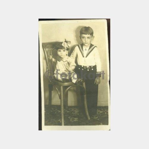 1940 Foto Talat Samsun Denizci Çocuk Fotoğraf