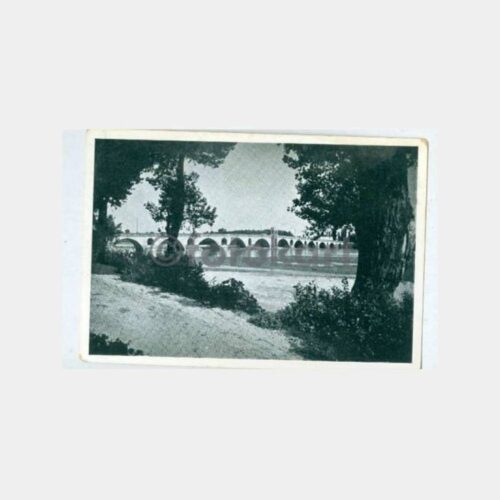 1930 Mimar Sinan Edirne Meriç Köprüsü Kartpostal