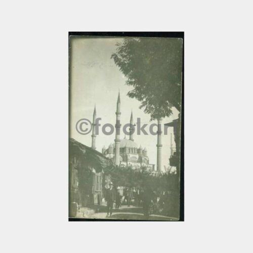 1929 Edirne Çarşıdan Selimiye Camii Fotoğraf
