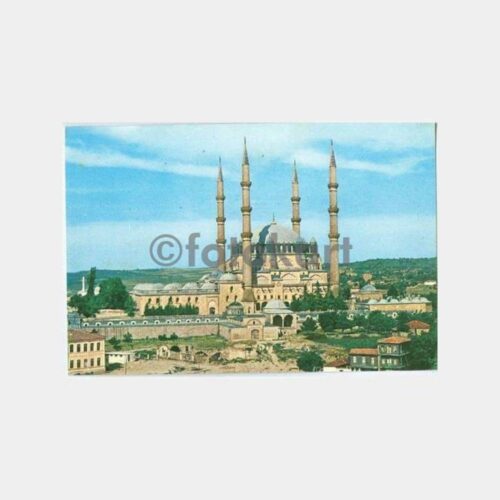 1970 Edirne Kapıkule Damgalı Selimiye Kartpostal