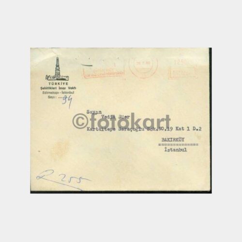 1980 Edirnekapı Şehitlik İmar Vakfı Zarfı