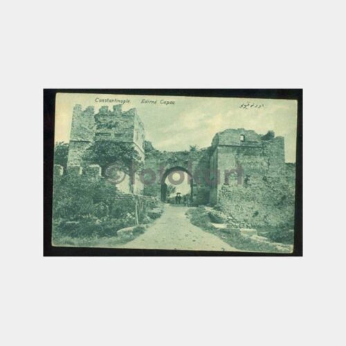1900 İstanbul Edirnekapı Kale Kapı Görünüş Editör MJC Kartpostal