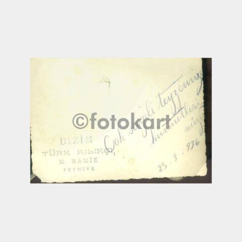 1936 Fethiye Bizim Türk Kılıkçı Aile Fotoğraf - Görsel 2
