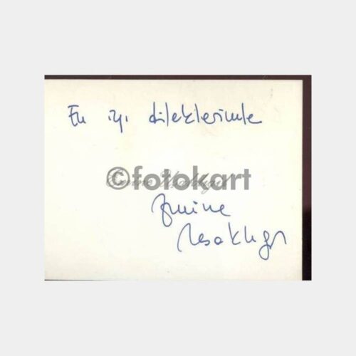 Cumhuriyet Gazetesi Emine Uşaklıgil Tebrik Kartı