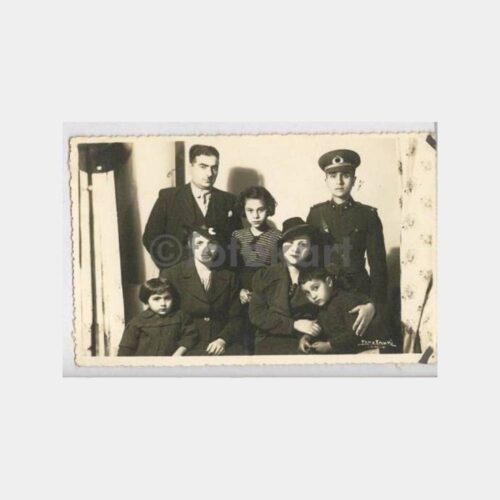 1940 İzmit Foto Fahri Seyrek Aile Görünüş Fotoğraf