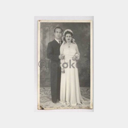 1943 Kıbrıs Baf Charitou Stüdyo Aile Fotoğraf