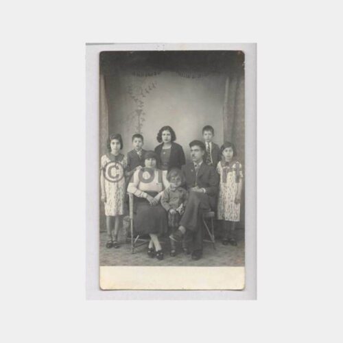 1936 Kıbrıs Baf Charitou Aile Fotoğraf