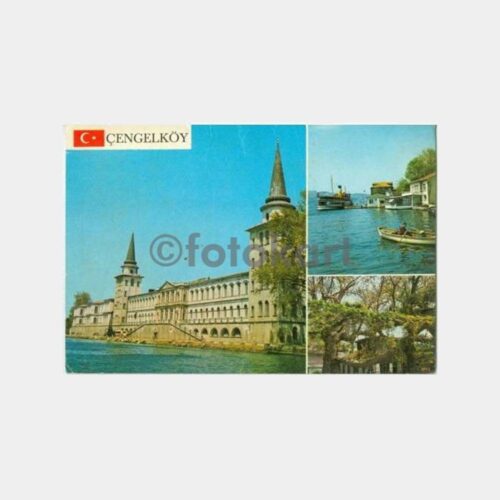 1970 Çengelköy Kuleli Görünüş Kartpostal