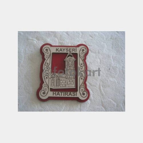 Kayseri Saat Kulesi Konulu Ahşap Magnet