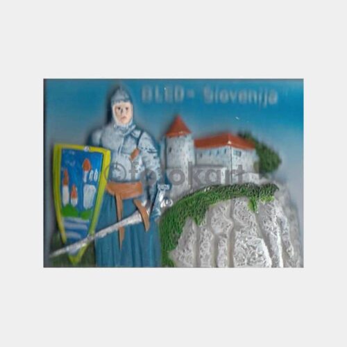 Slovenya Bled Kalesi Konulu Miknatıslı Magnet