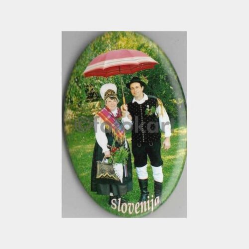Slovenya Folklor Konulu Miknatıslı Magnet
