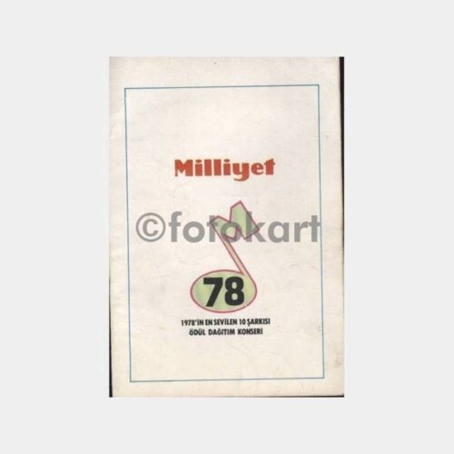 1978 Milliyet Yılın En Sevilen 10 Şarkısı Notası