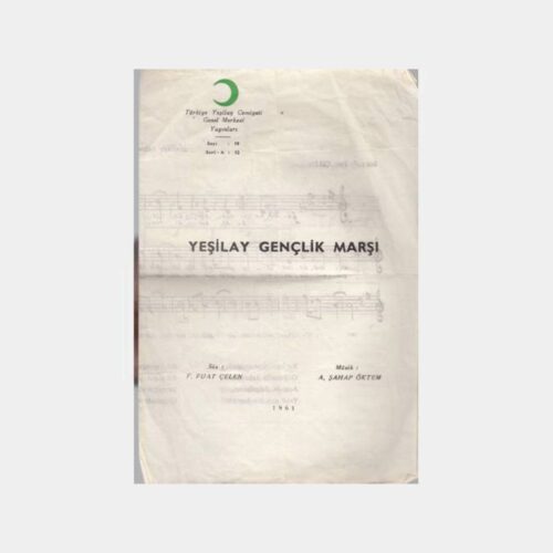 1961 Yeşilay Gençlik Marşı Notası