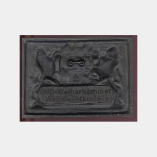 1979 BHS Almanya Kraliyet Armalı Madeni Plaket - Görsel 2