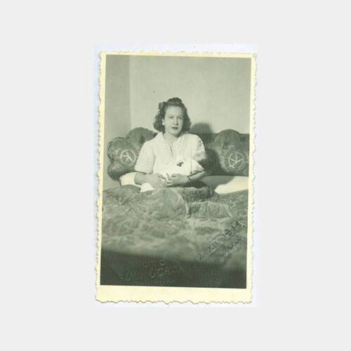1944 Samsun Foto Uçkan Anne ve Bebek Fotoğraf