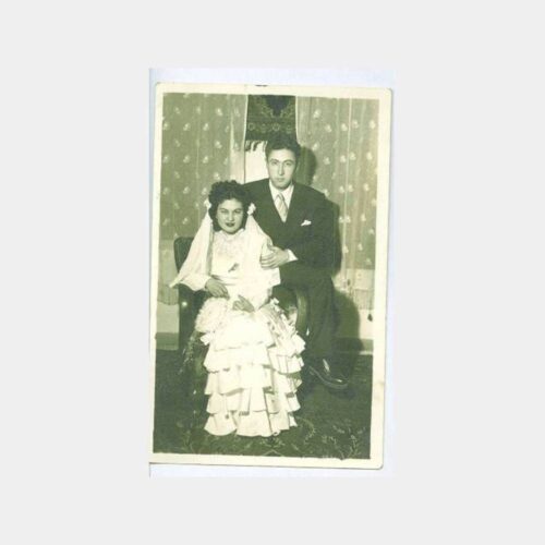 1950 Uşak Foto Stüdyo Gelin Damat Fotoğraf