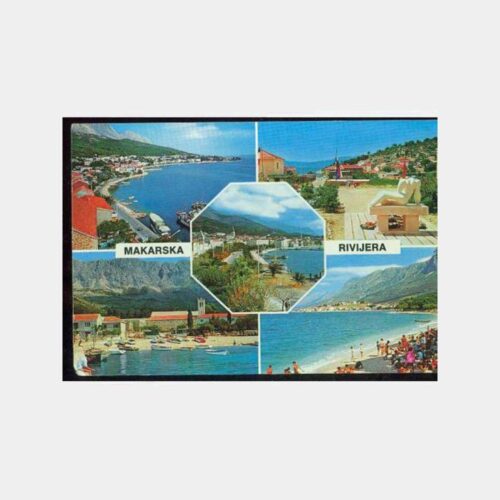 1970 Yugoslavya Makarska Rivijera Kartpostal