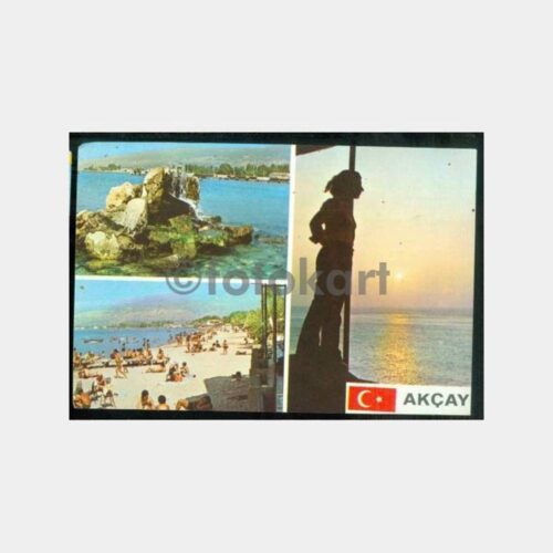 1980 Akçay Edremit Balıkesir Görünüş Kartpostal