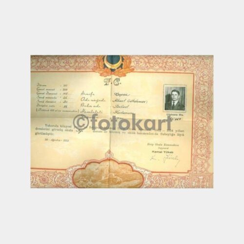 1954 Harp Okulu Diploması