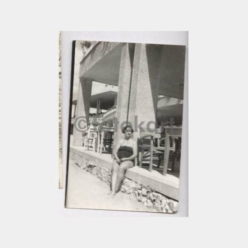 1957 Florya Plaj Kadın Fotoğraf