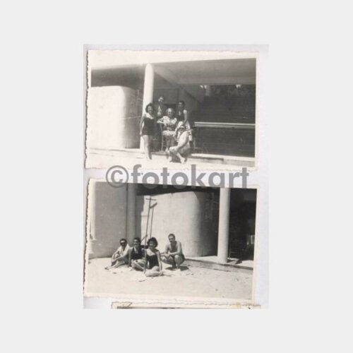1948 Florya Plajı Görünüş 2 Adet Fotoğraf