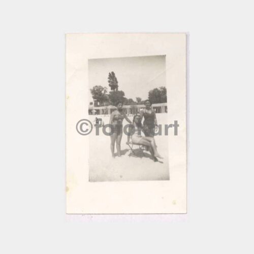 1940 Florya Plajı Kadınlar Fotoğraf