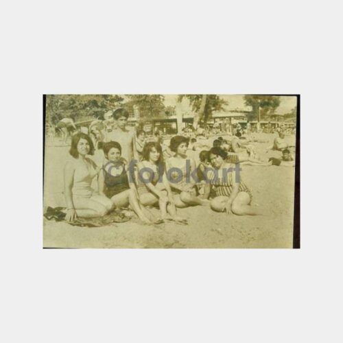 1960 Florya Plajı Kadınlar Fotoğraf