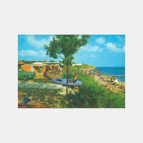 1970 Florya Kamping Görünüş Kartpostal